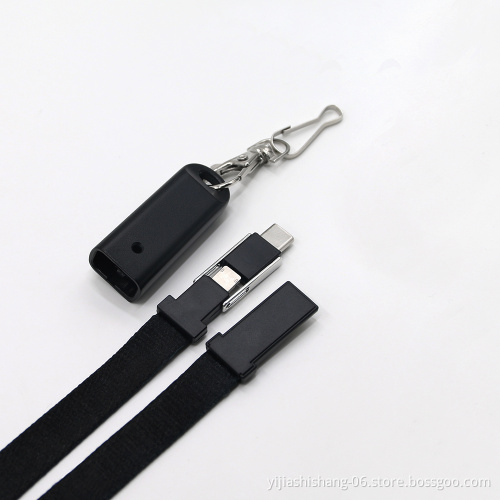Yijiashishang Small QTY USB Lanyard with Printed Logo Charging Sync Data Cable 3 in 1 Manufacturer